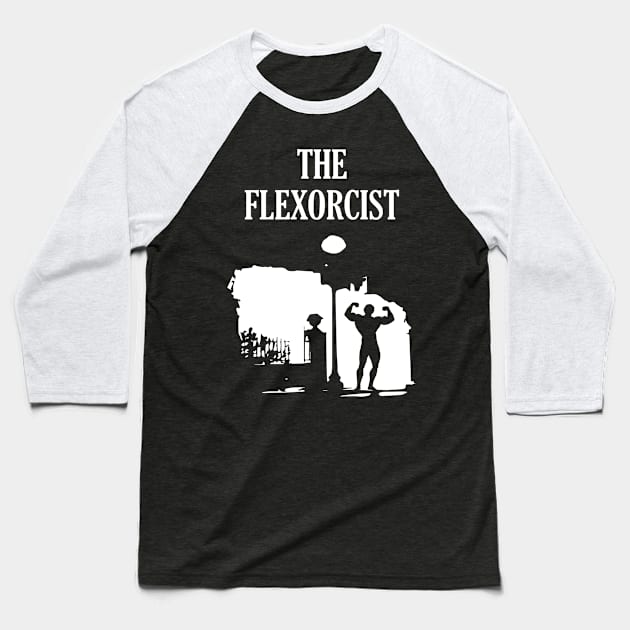 Flexorcist Baseball T-Shirt by sqwear